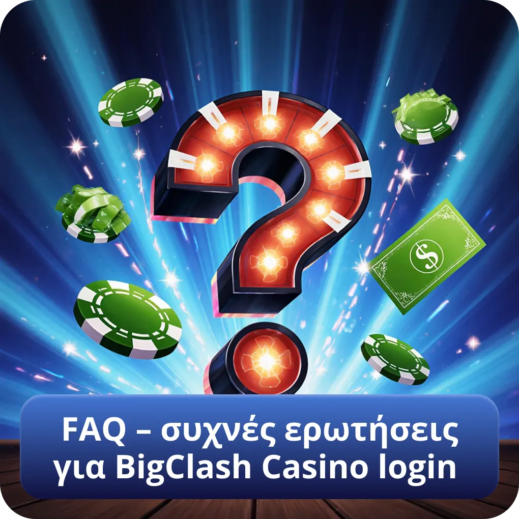 Συχνές ερωτήσεις FAQ για BigClash Casino login